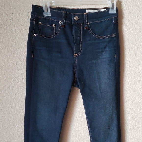 rag & bone Denim - rag & bone Dark Indigo Skinny Jeans